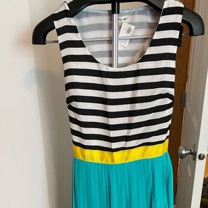 Double Zero Striped Bodice Maxi Dress